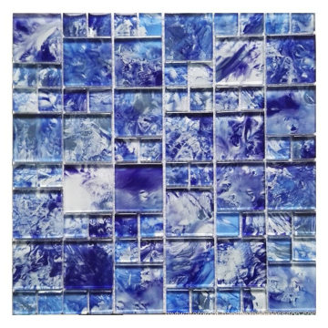 8mm Thick Inkjet Printing Glass Crystal Mosaic Tile for Fountains